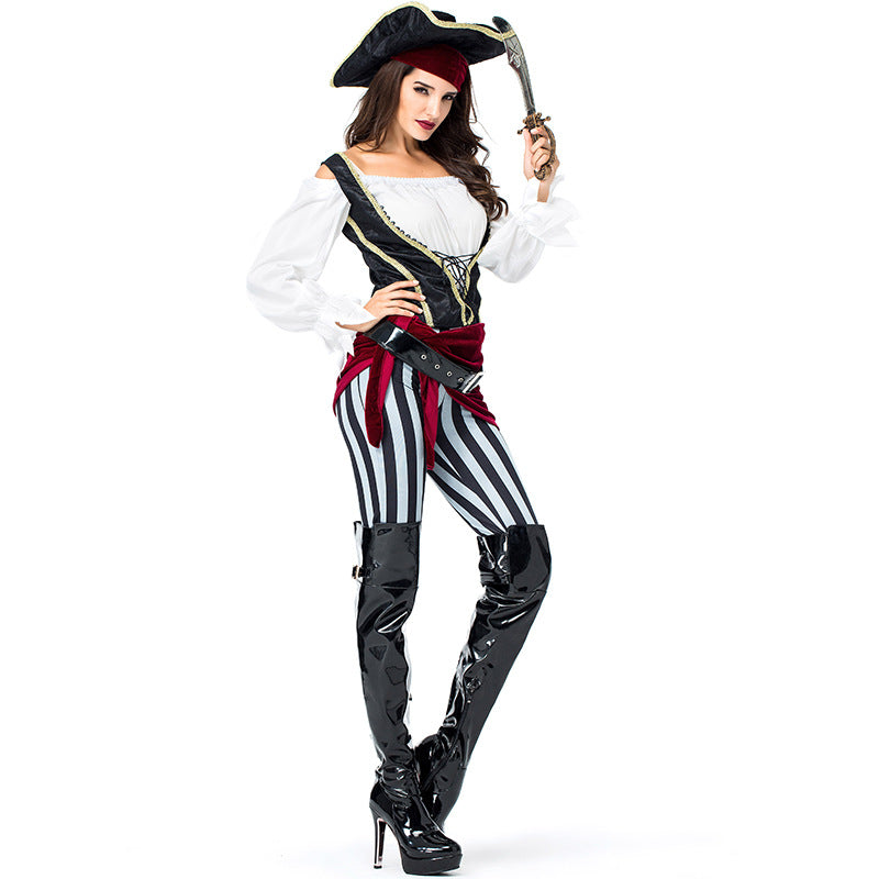 Adult Women Deluxe Sexy Pirate Cosplay Costume Halloweenstage Performanceparty Procosplayshop 8154