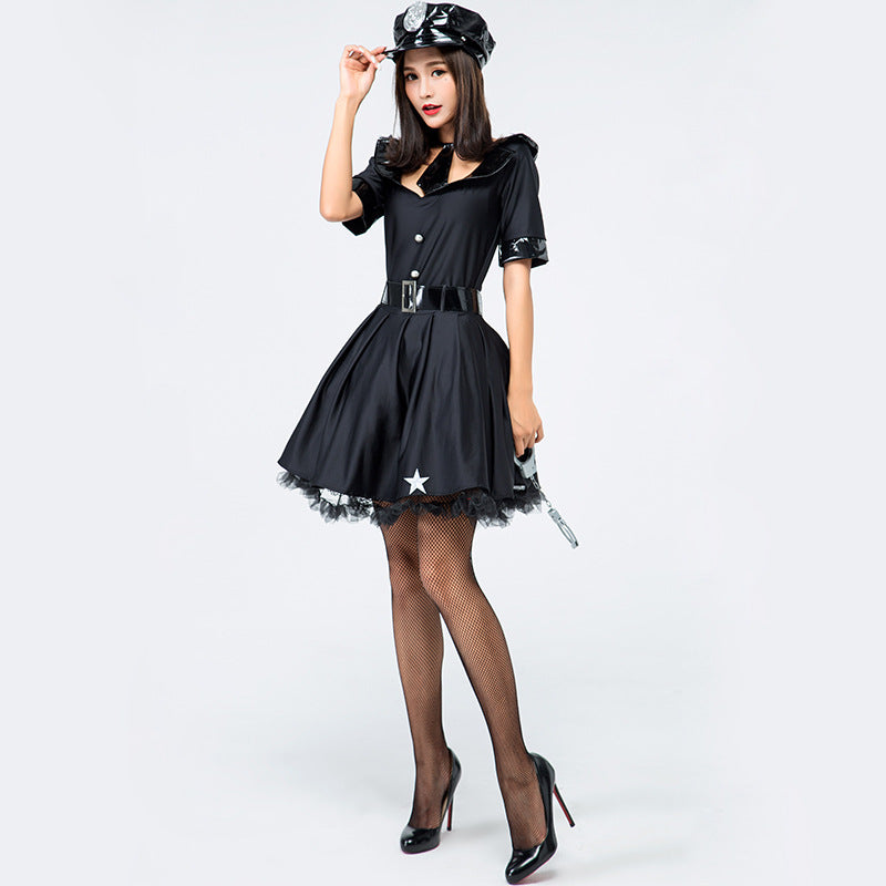 Women Police Officer Fancy Dress Costume For Halloweenstage Performanceparty Procosplayshop
