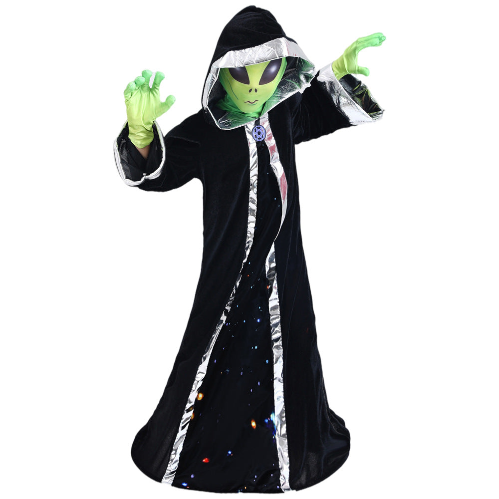 2023 Child Alien Costume Robe Boys Girls Halloween Carnival Party Costume