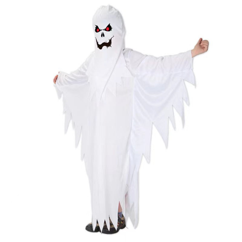 2023 Halloween Kids Costumes Scary White Little Ghost Costume Outfit R ...