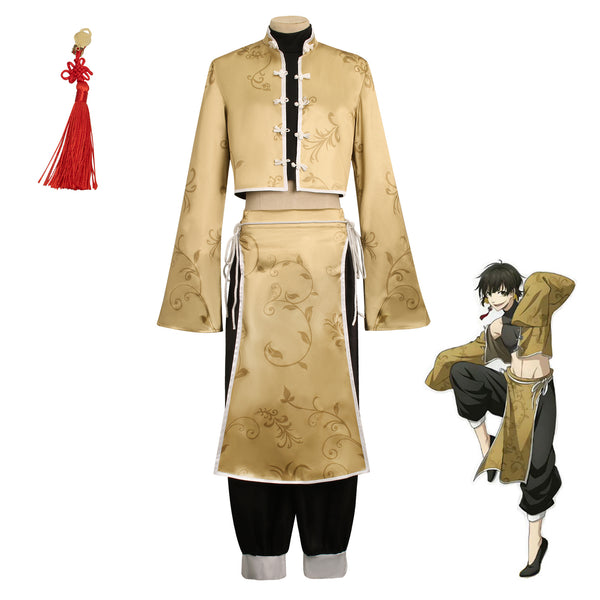 Anime Blue Lock Meguru Bachira Kung Fu Uniform Cosplay Outfit Halloween Costume