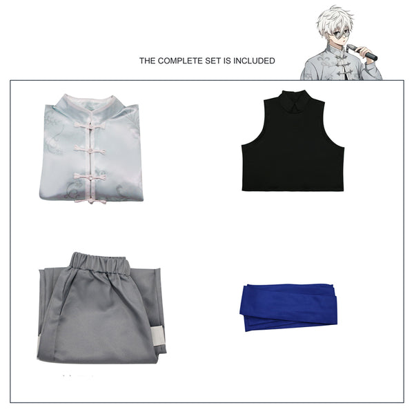 Anime Blue Lock Seishiro Nagi Kung Fu Uniform Cosplay Costume Halloween Carnival Outfit