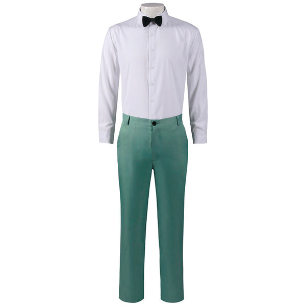 Anime Bungou Stray Dogs Mushitaro Oguri Costume Uniform Green Suit Halloween Costume Outfit