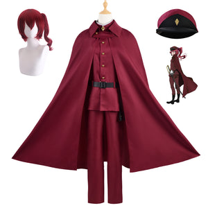 Anime Bungou Stray Dogs Teruko Okura Costume With Hat Cloak Halloween Costume Outfit Set