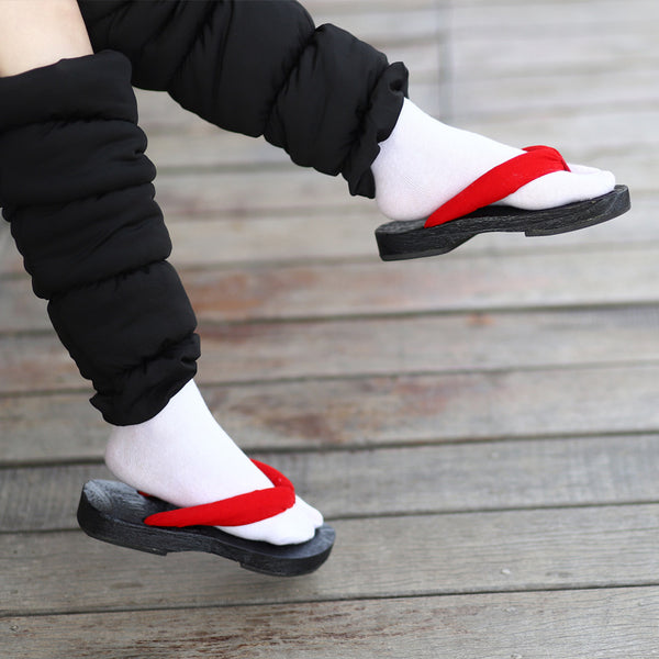 Anime Nezuko Kamado Cosplay Shoes Wooden Clogs