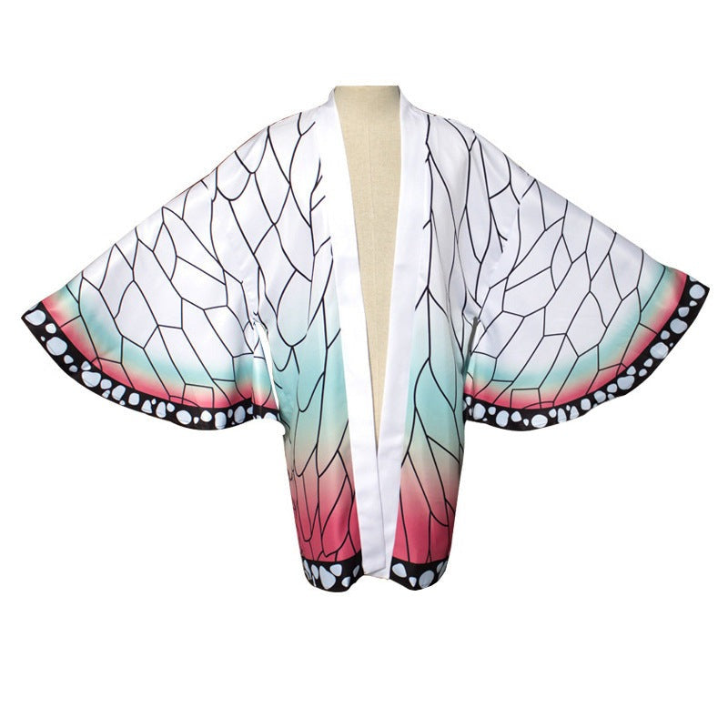 Anime Shinobu Kocho Cosplay Kimono Cloak