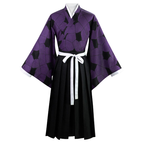 Anime Upper Rank One Kokushibo Cosplay Costume Kimono Suit With Tattoo Sticker Cosplay Outfit