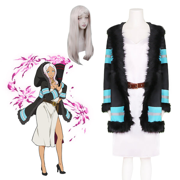 Anime Fire Force Enen No Shouboutai Princess Hibana Cosplay Costume Halloween Costume Outfit