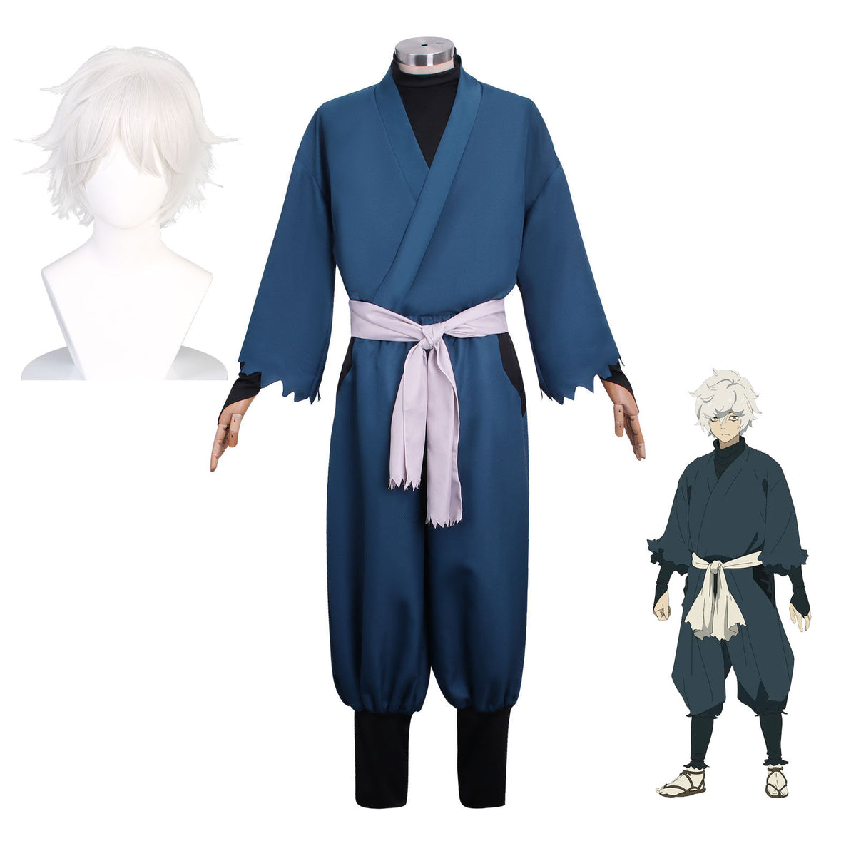 Anime Hell's Paradise: Jigokuraku Gabimaru Costume Uniform Halloween C ...