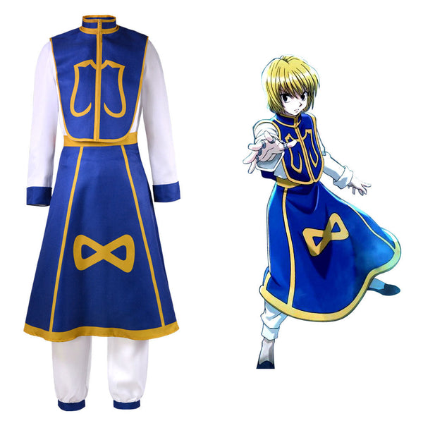 Hunter x Hunter Kurapika Full Set Cosplay Costume+Wigs+Cosplay Shoes Halloween Carnival Outfit Set