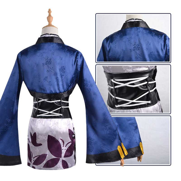 Anime Kuroshitsuji Black Butler Ran-Mao Costume Dress With Wigs Full Set Halloween Cosplay Costume