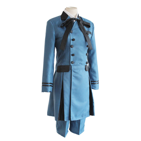 Anime Kuroshitsuji Black Butler Earl Ciel Phantomhive Whole Set Costume Suit With Wigs Boots Rings Cosplay Outfit Set