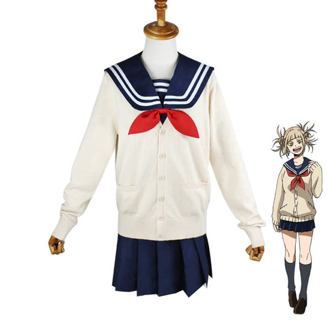 Anime My Hero Academia League of Villains Himiko Toga Cosplay Costume Uniform Outfit