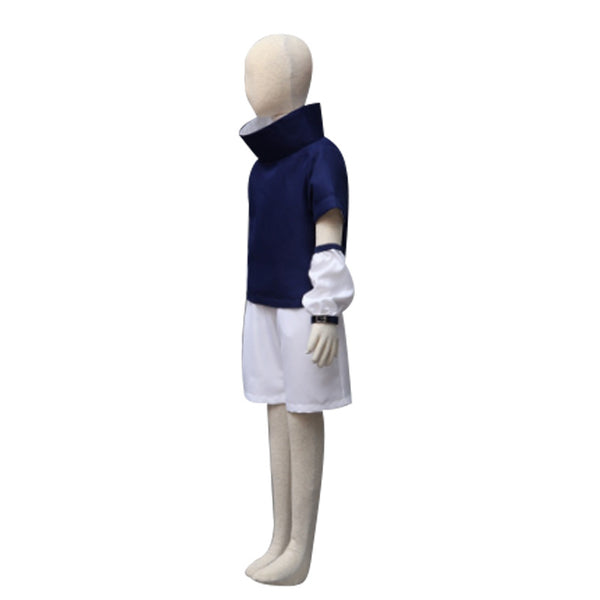 Anime Sasuke Uchiha Part 1 Costume Childhood Cosplay Costume Outfit Set For Kids and Adults