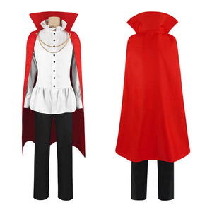 Anime One Piece Prince Sanji Vinsmoke With Royal Cape Outfit Cosplay Costume