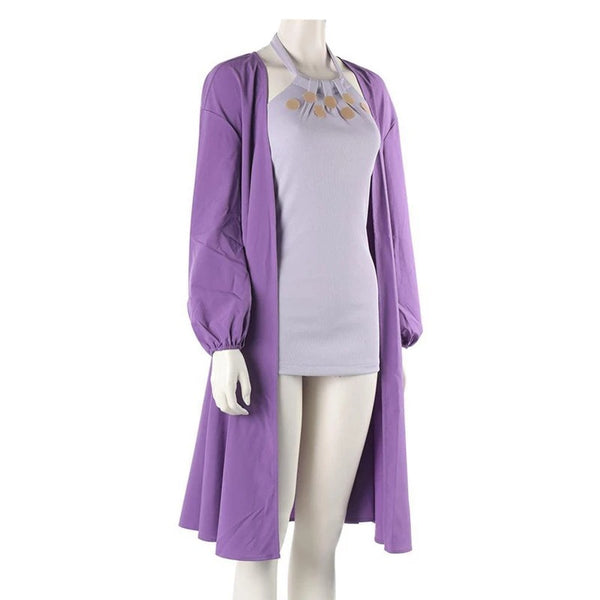 Anime One Piece: Stampede Nico Robin Cosplay Costume Purple Outfit