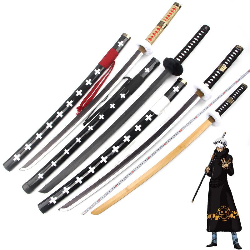 Anime One Piece Trafalgar Law Cosplay Weapon Sword Props Kikoku Sword ...