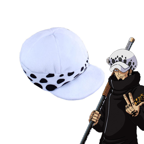 Anime One Piece Trafalgar Law Dressrosa Arc Costume Full Set Hooded Cloak With Pants and Hat Costume Outfit