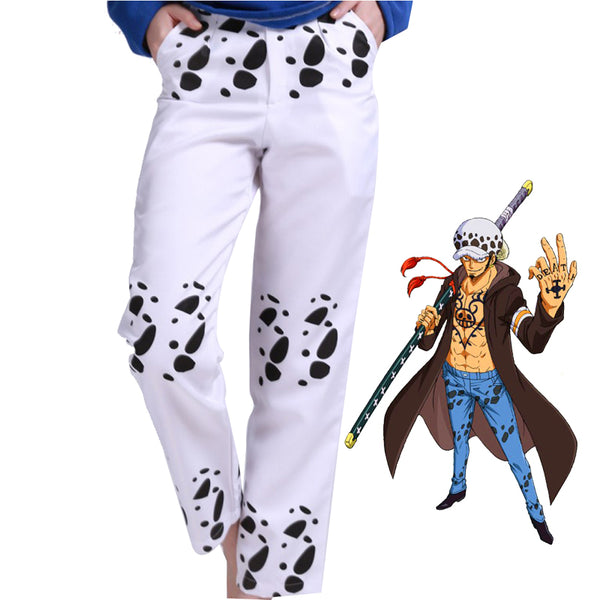 Anime One Piece Trafalgar Law Costume Pants Outfit