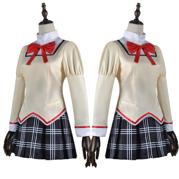 Anime Puella Magi Madoka Magica Kaname Madoka Homura Akemi School Uniform Cosplay Costume