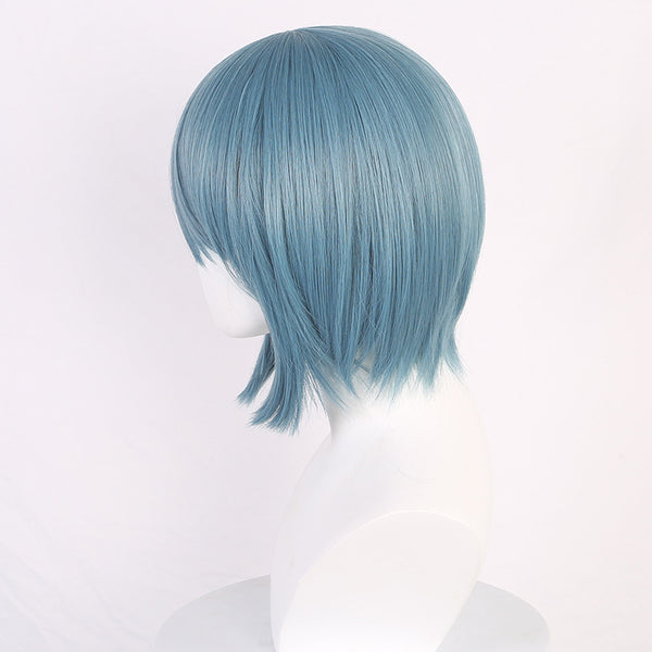 Anime Puella Magi Madoka Magica Sayaka Miki Cosplay Wigs Blue Short Wigs