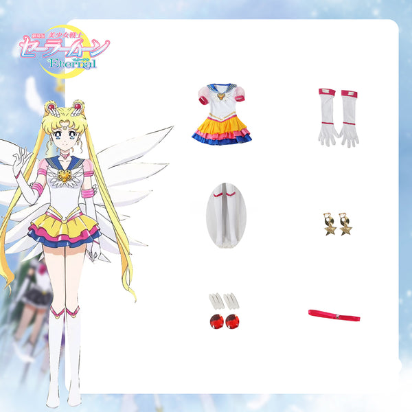 Anime Sailor Moon Usagi Tsukino Eternal Form Cosplay Costume Halloween Carnival Cosplay