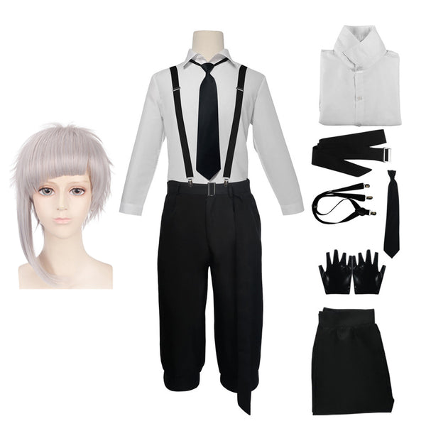 Atsushi Nakajima Costume Suit With Wigs Set Bungou Stray Dogs Atsushi Nakajima Halloween Cosplay Outfit