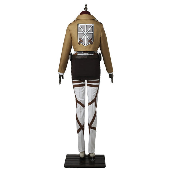 Mikasa Costume Uniform Full Set Attack On Titan Mikasa Ackermann Halloween Cosplay Outfit Set