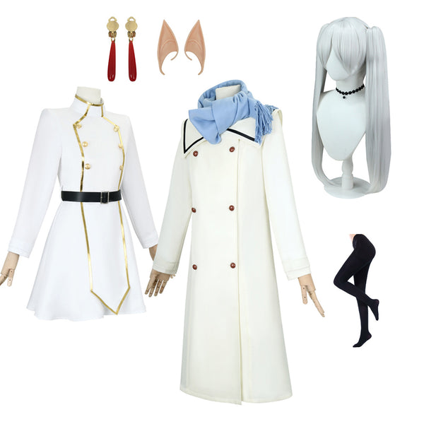 Frieren Winter Costume Full Set Frieren Beyond Journey's End Halloween Cosplay Outfit