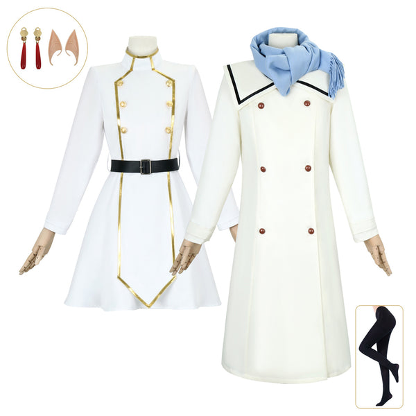 Frieren Winter Costume Full Set Frieren Beyond Journey's End Halloween Cosplay Outfit