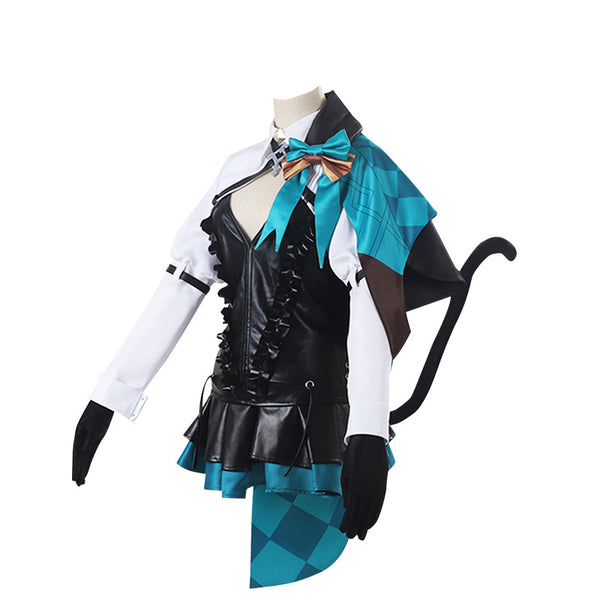 Genshin Impact Lynette Cosplay Costume Dress Halloween Canival Festival Costume Outfit