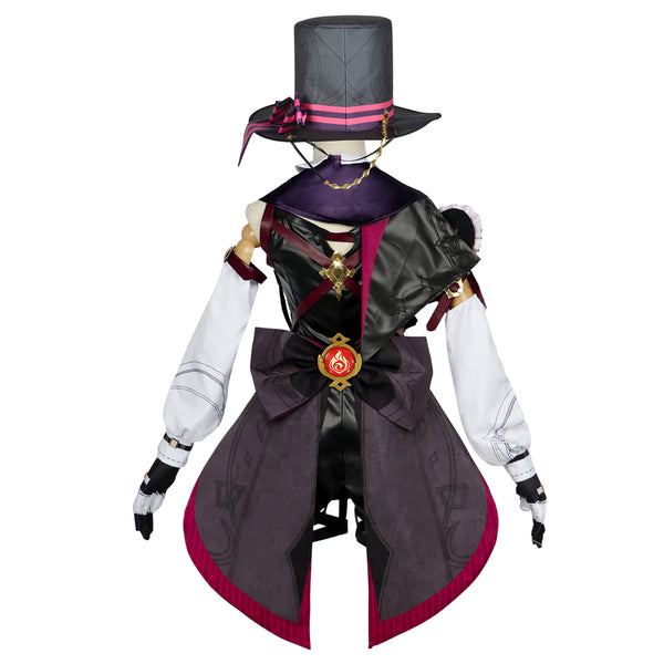 Genshin Impact  Lyney Costume With Hat Full Set Halloween Carnival Cosplay Outfit Set