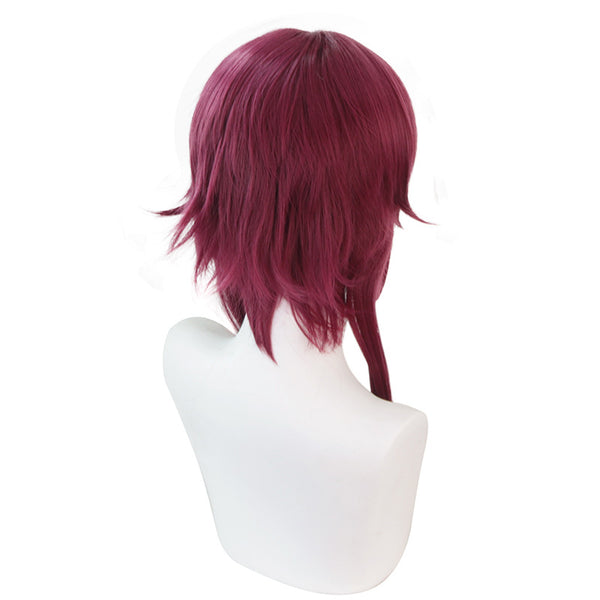 Genshin Impact Nuns Rosaria Cosplay Wigs Wine Red Wigs Accessories