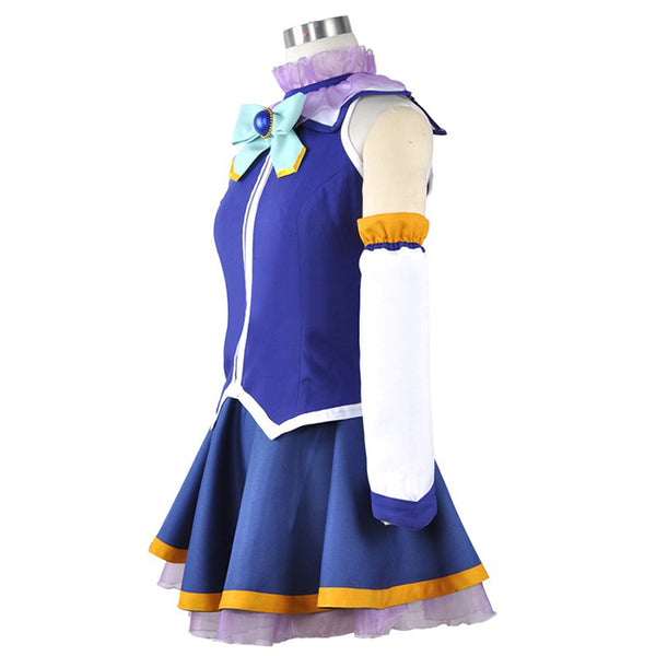 KonoSuba: God's Blessing on this Wonderful World! Aqua Costume And Wigs Full Set Halloween Carnival Costume Outfit