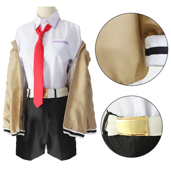 Steins;Gate Kurisu Makise Whole Set Costume With Wigs and Boots Halloween Carnival Full Set Outfit