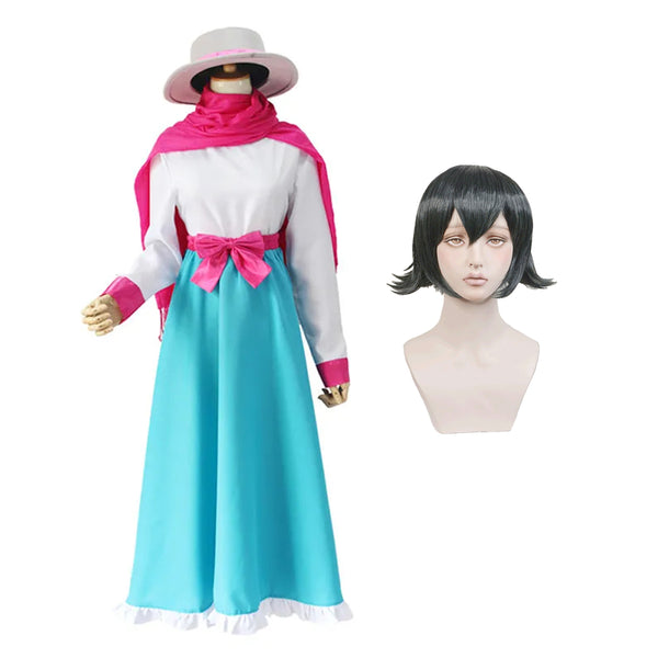 Steins;Gate Mayuri Shiina Cosplay Long Dress Halloween Costume Outfit