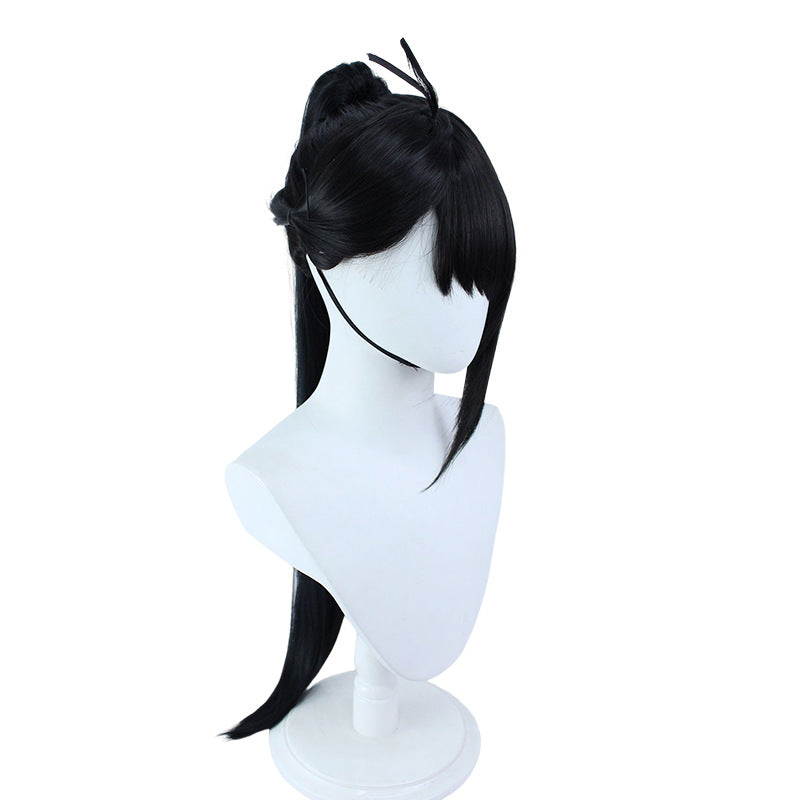 Suzume Iwado Suzume Cosplay Wigs Black Ponytail Wigs – ProCosplayShop