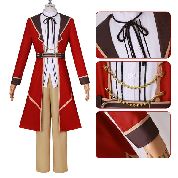 Villainess Level 99 Patrick Ashbaton Costume Male School Uniform Cosplay Outfit