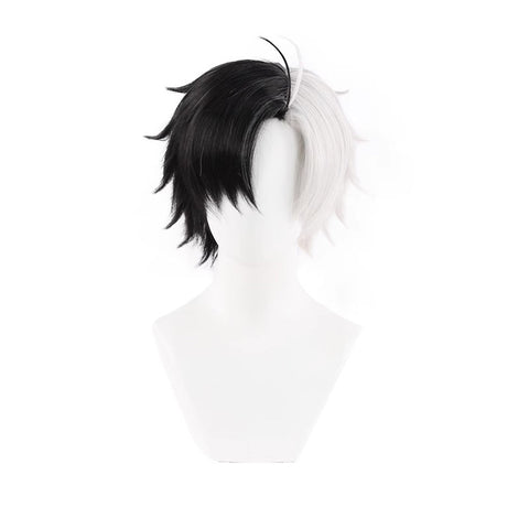 Wind Breaker Haruka Sakura Cosplay Wigs Half White Half Black Wigs