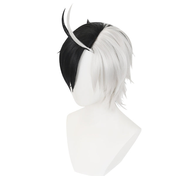 Wind Breaker Haruka Sakura Cosplay Wigs Half White Half Black Wigs