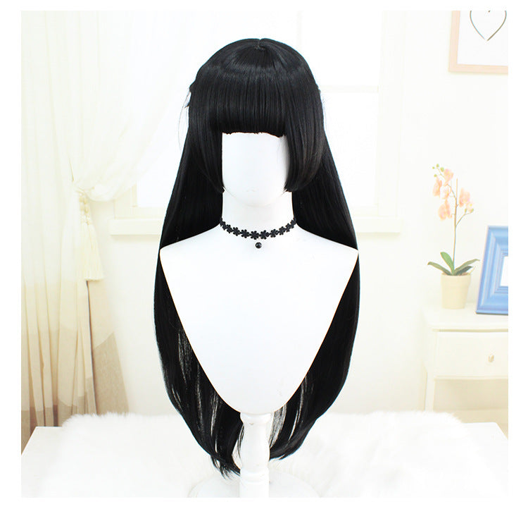 Zenless Zone Zero Hoshimi Miyabi Cosplay Wigs Black Long Wigs