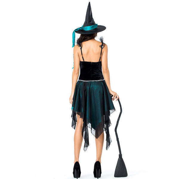 Dovetail Mesh Embroidery Strap Witch Costume Halloween/Stage Performance/Party