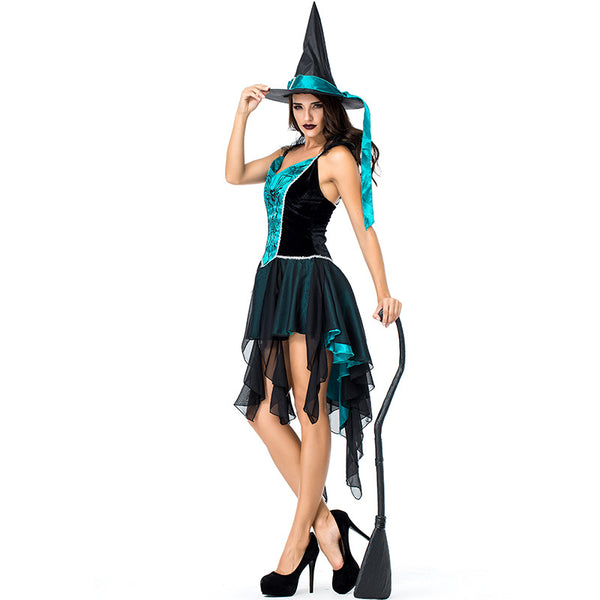 Dovetail Mesh Embroidery Strap Witch Costume Halloween/Stage Performance/Party