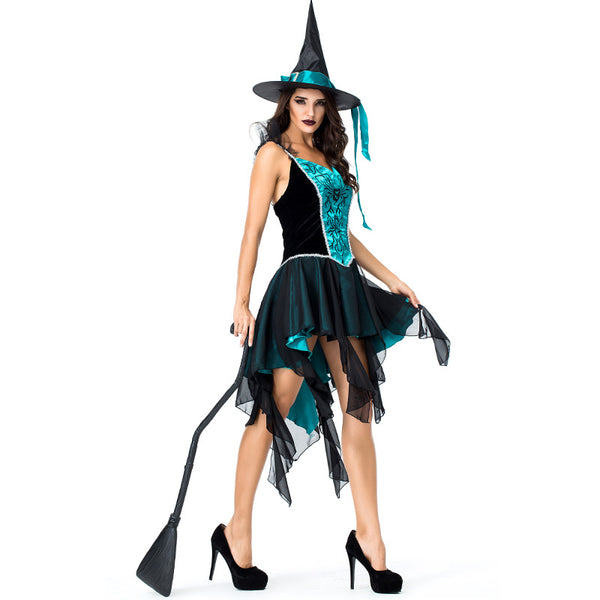 Dovetail Mesh Embroidery Strap Witch Costume Halloween/Stage Performance/Party