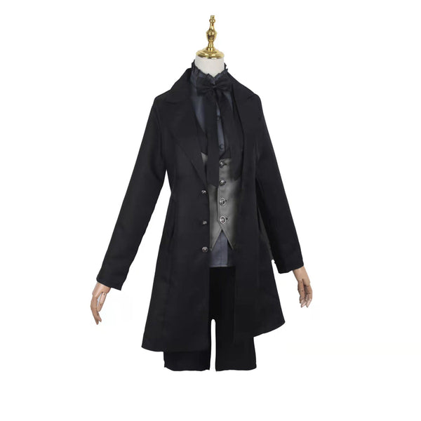 Anime Kuroshitsuji Black Butler Ciel Phantomhive Demon Form Costume Suit Black Cosplay Outfit Set