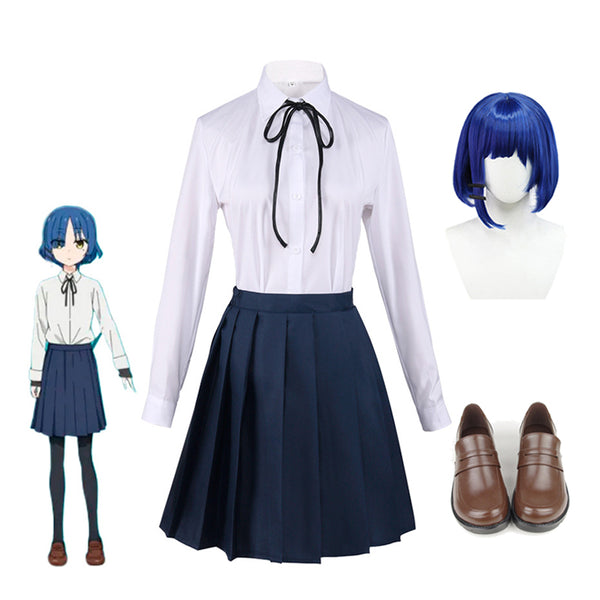 Anime Bocchi the Rock! Ryo Yamada Whole Set Costume and Wigs Shoes Halloween Cosplay Outfit