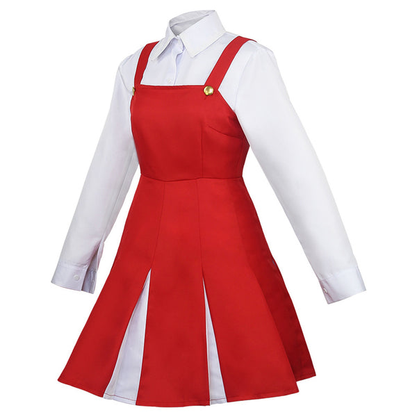 Anime Boku No Hero / My Hero Academia Eri Costume Dress Halloween Cosplay Red Dress Outfit