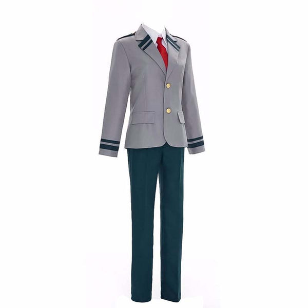 Anime Boku No Hero / My Hero Academia Hitoshi Shinso School Uniform Costume With Wigs Set Halloween Carnival Outfit