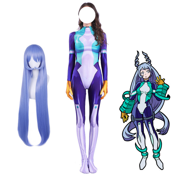 Anime Boku No Hero / My Hero Academia Nejire Hado Zentai Costume With Wig Set Full Set Halloween Costume