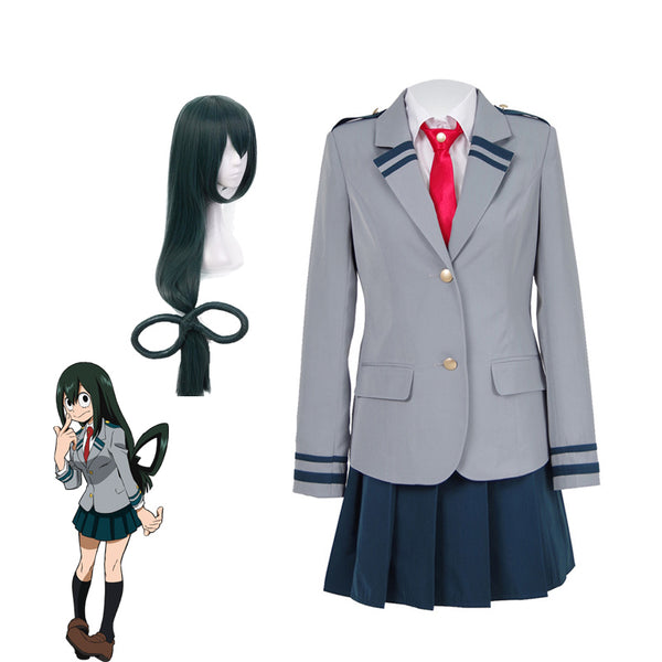 Anime Boku No Hero / My Hero Academia Tsuyu Asui School Uniform Cospla ...